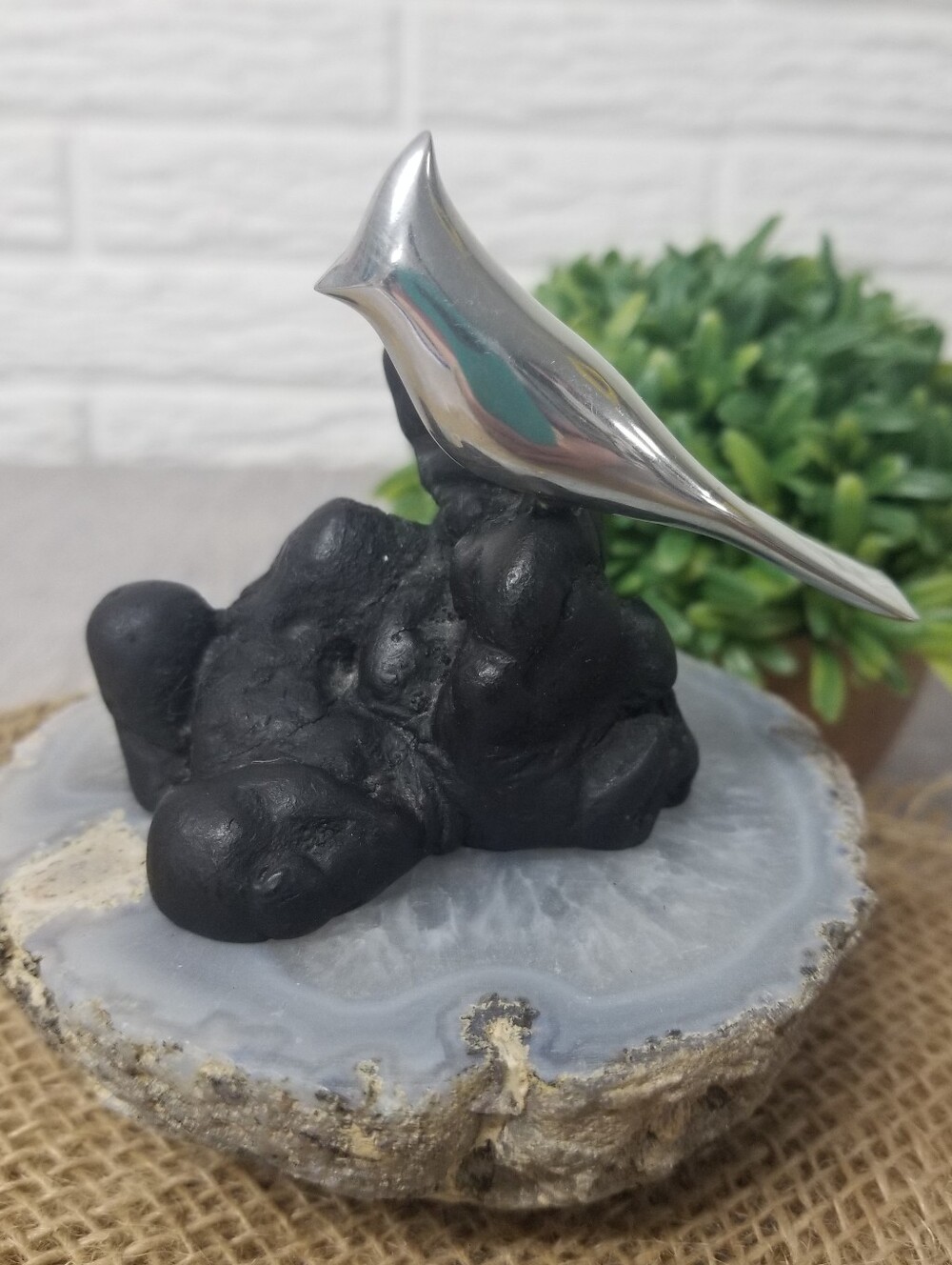 Vintage Minimalist Bird Sculpture